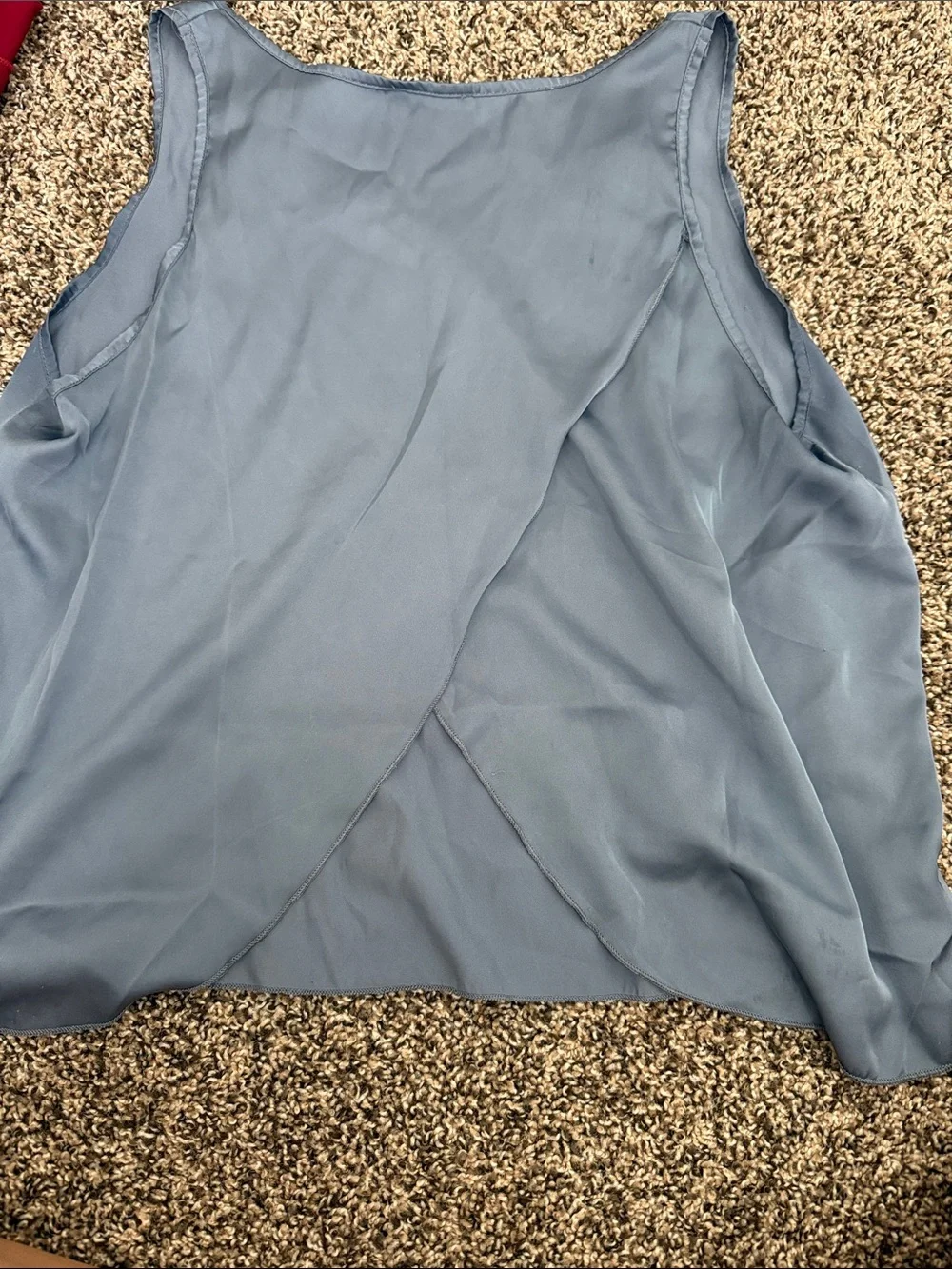 Ekouaer Women's Dusty Blue Satin Tank & Shorts Pajama Set